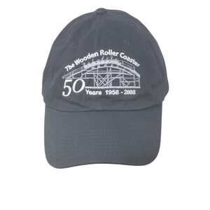 Wooden Roller Coaster 50th Anniversary Hat Playland PNE Embroidered Strapback